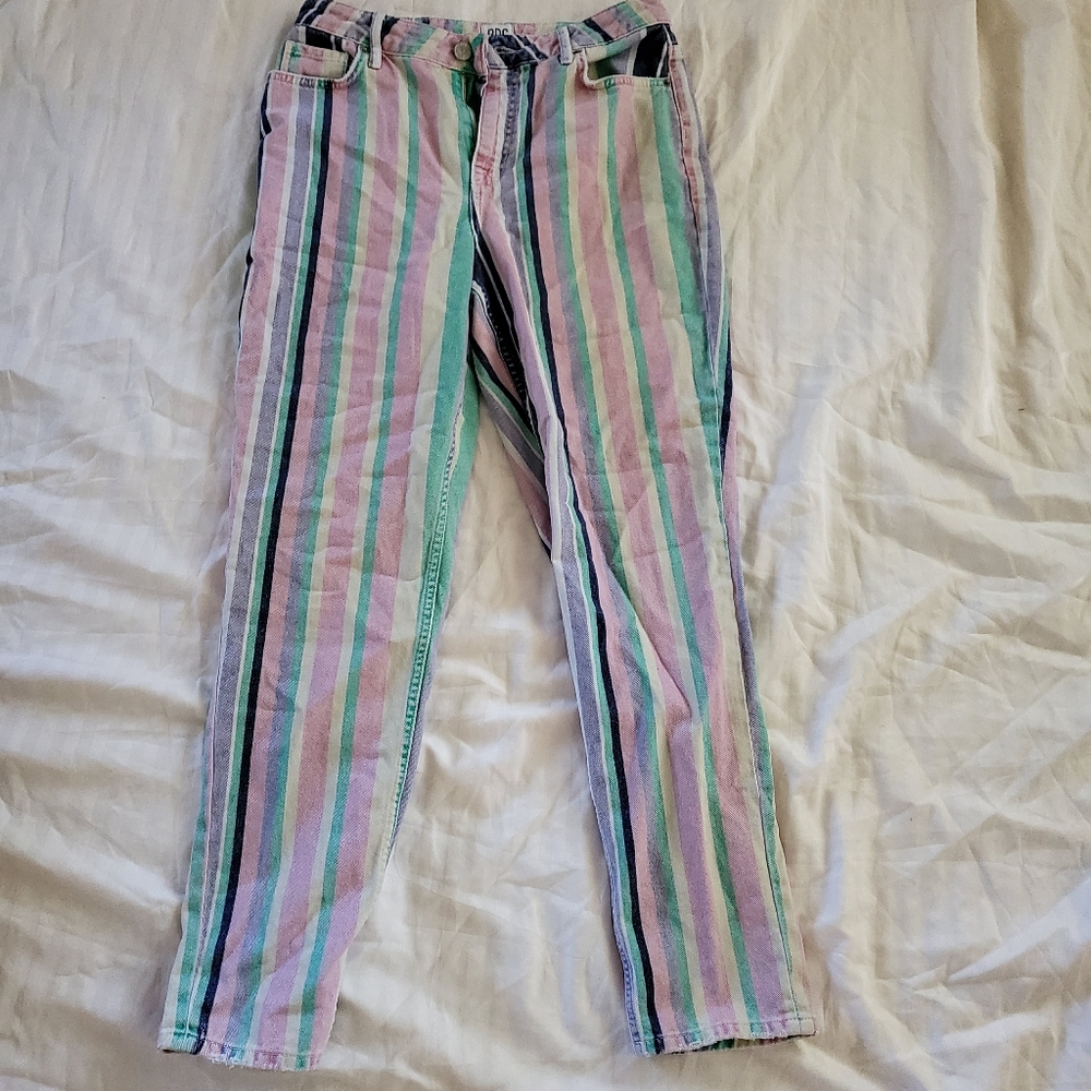 Urban Outfitters Striped Jeans